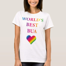 A MELHOR Camiseta BUA RAINBOW CORAÇÃO DO MUNDO 