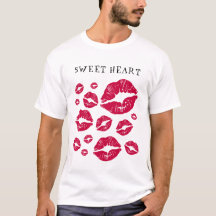 A melhor camiseta confortável com muitos beijos pa
