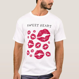 A melhor camiseta confortável com muitos beijos pa