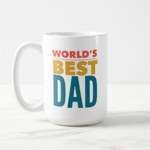 A melhor caneca de café multicolorido de pai do m