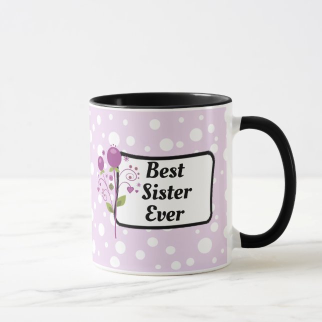 A melhor caneca de café sempre roxa da irmã (Direita)