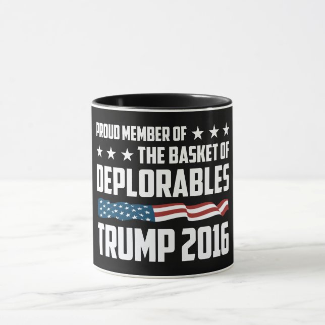 A melhor caneca para deplorável orgulhoso! Para (Centro)
