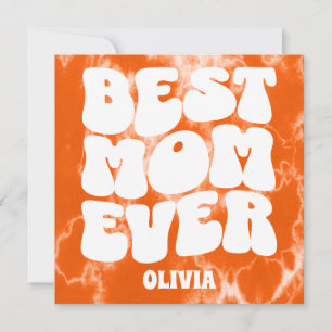 A Melhor Mãe De Dia de as mães Tinta Laranja