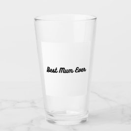 A melhor mãe de sempre copo de vidro