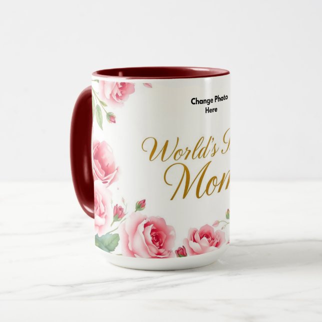 A Melhor Mãe do Mundo | Caneca Coração Aconchegant (Frente Esquerda)