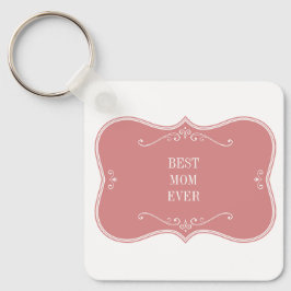 A melhor mãe do mundo, chaveiro cor de rosa