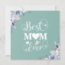 A melhor mãe já foi um cartão de saudação elegante