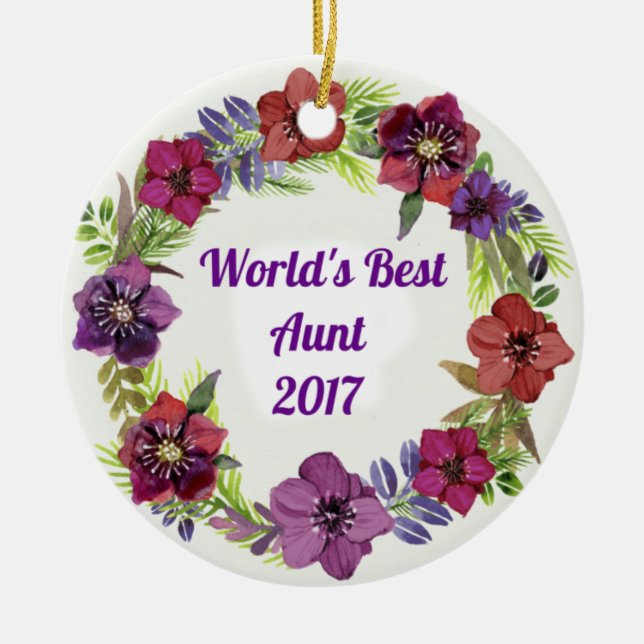 A melhor tia enfeites de natal do mundo (Frente)