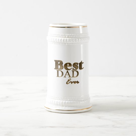 A melhor tipografia dourada sempre elegante do caneca de cerveja