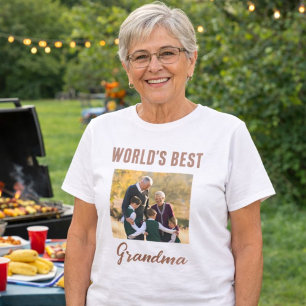 A melhor vovó do mundo em T-Shirt