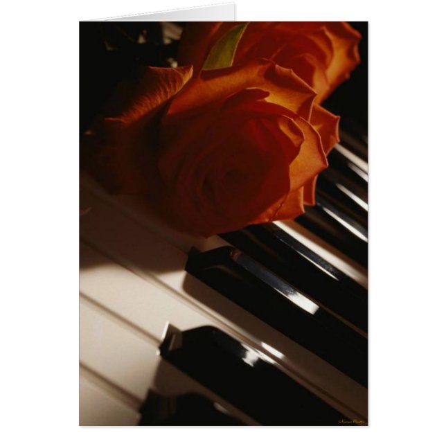 A Melodia Do Cartão De Piano (Frente)