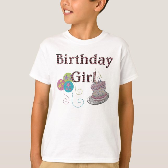 A MENINA DO ANIVERSÁRIO CAÇOA O T-SHIRT (Frente)