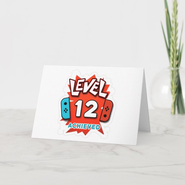 A **MENINO ESPECIAL **12** CARTÃO DE ANIVERSÁRIO (Frente)