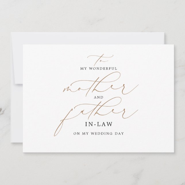 À Mensagem de Casamento de Minha Mãe e Pai em Dire (Frente)