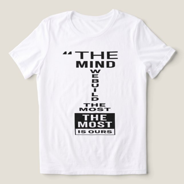 A Mente É Nossa Camiseta Masculina (Design frontal)