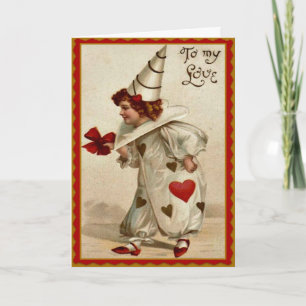 A meu amor - cartão dos namorados do vintage