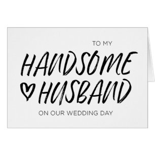 A meu cartão de casamento considerável do marido