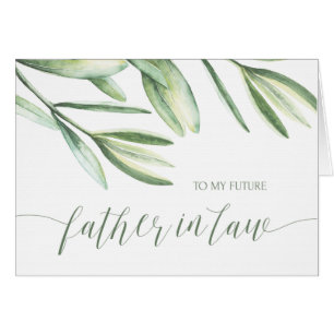 A meu cartão de casamento tropical do sogro futur