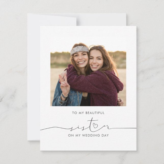 À Minha Bela Irmã No Meu Dia De Casamento (Frente)