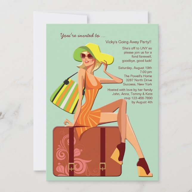 A minha bolsa foi retirada do Convite de festas (Frente)