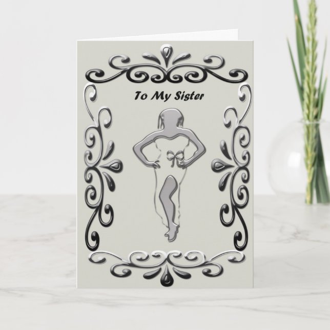 A minha irmã - cartão (Frente)