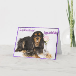 À Minha Maravilhosa Tia No Cartão De Dia de as mãe