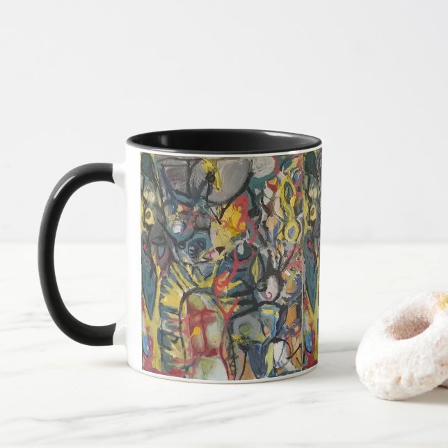 "A Missão" pintando a caneca Jeff Hankamer (Com Donut)