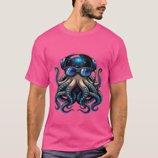A moda T-shirt do polvo O algodão T-shirt é uma