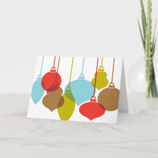 A modificação Ornaments cartões de Natal retros