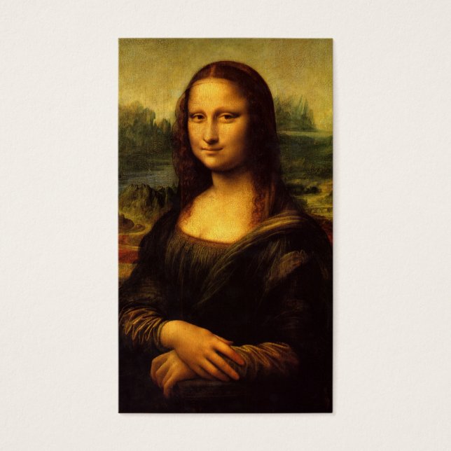 A Mona Lisa por Leonardo Da Vinci c. 1503-1505 (Frente)