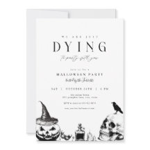 A Morrer no Convite de Festa de Halloween para Adu