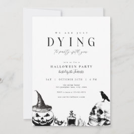 A Morrer no Convite de Festa de Halloween para Adu