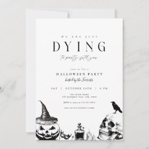 A Morrer no Convite de Festa de Halloween para Adu