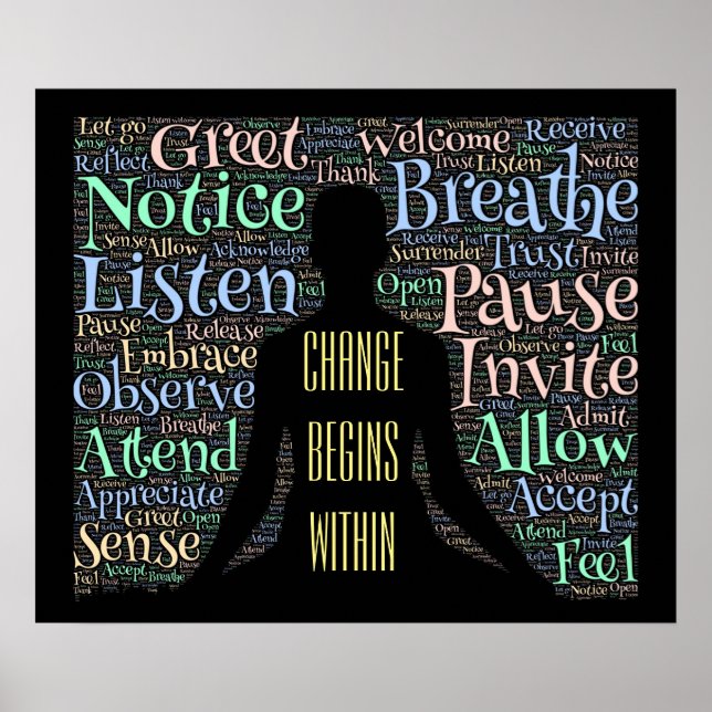 A mudança inicia o poster (Frente)