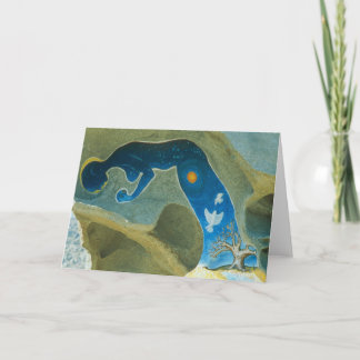 A mulher feita do cosmos/dobrou o cartão