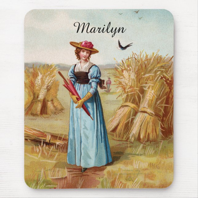 A Mulher no Mousepad do Campo de Trigo (Frente)