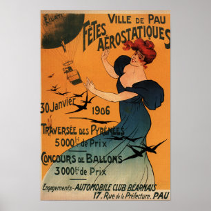 A mulher Vermelho-Dirigida espera o poster dos