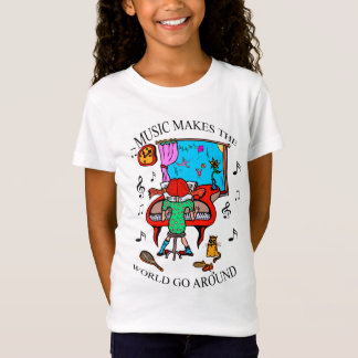 A música do piano faz o t-shirt do mundo para