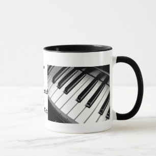 A música é caneca dupla da campainha da imagem d