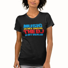 A música é meu t-shirt da droga