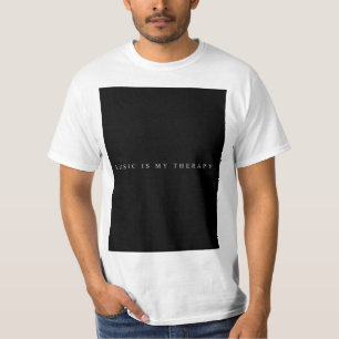 A música é meu t-shirt da terapia (branco)
