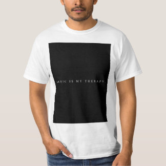 A música é meu t-shirt da terapia (branco)