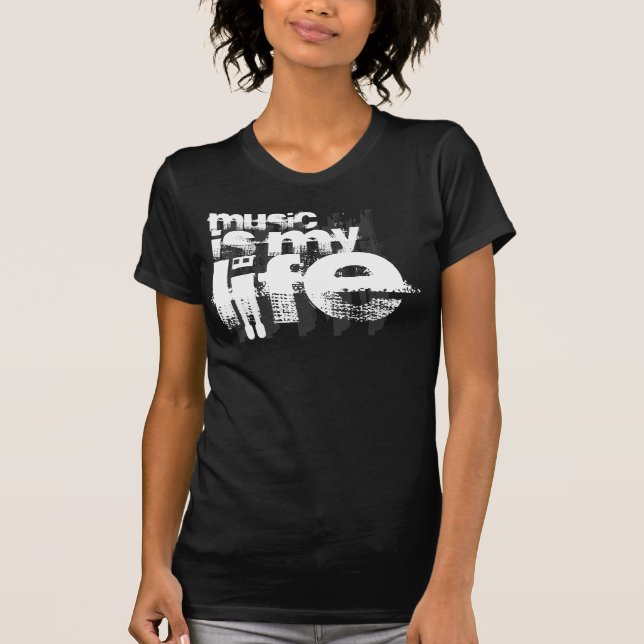 A música é meus t-shirt da vida (Frente)