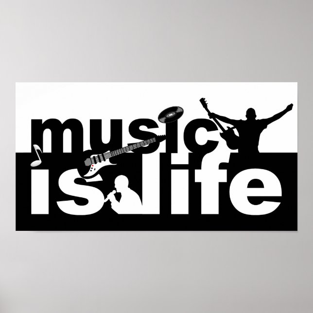 A música é o poster da vida (Frente)