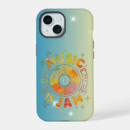 A música é uma capa de telefone Jam