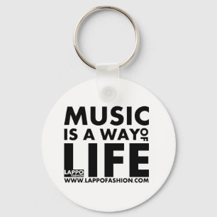 A música é uma forma de vida chaveiro