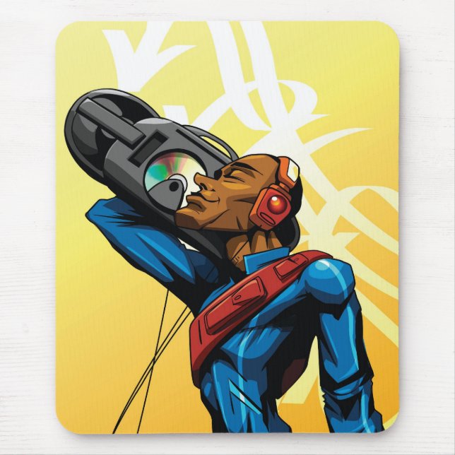 A música flui para sempre mousepad (Frente)