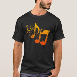 A música nota o t-shirt