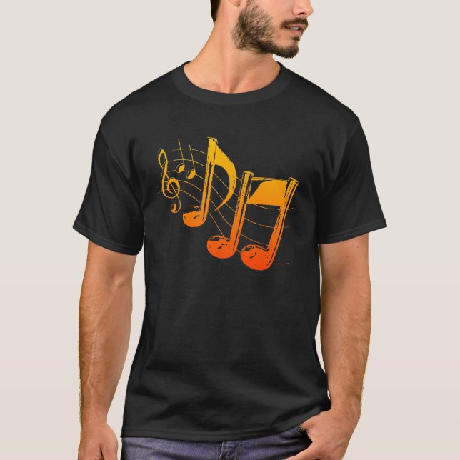 A música nota o t-shirt (Frente)