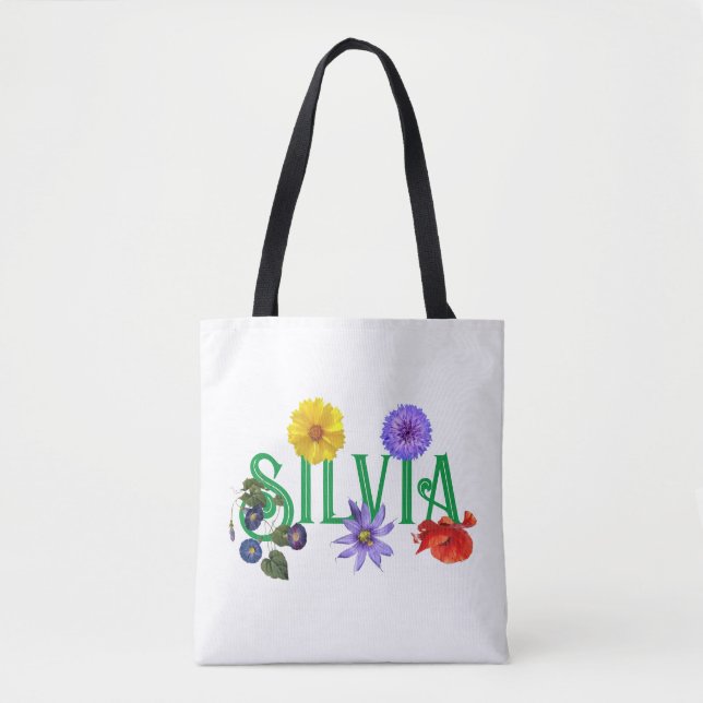 A Namorada 'Flores Selvagens' Tote Bag (Frente)